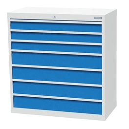 Schubladenschrank »«, BxHxT: 98 x 101,9 x 50 cm, grau/blau