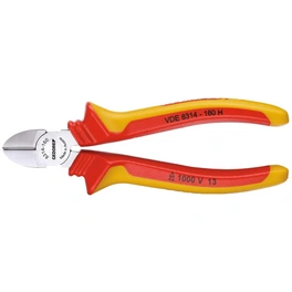 Seitenschneider, Rot | Gelb, VDE-Seitenschneider mit Hüllenisolierung 160 mm