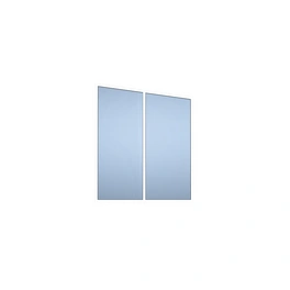 Seitenwand, Breite: 200 cm, Aluminium, weiß
