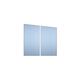 Seitenwand, Breite: 250 cm, Aluminium, weiß
