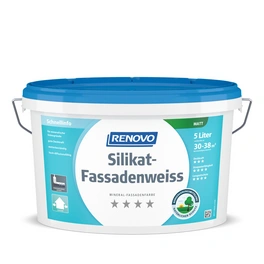 Silikat-Fassadenweiss matt, weiß