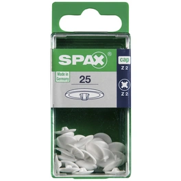 SPAX Zierkappen Z2, Kunststoff, Weiß, Z2, Ø 12 x 2 mm