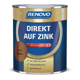 Speziallack seidenglänzend »Direkt auf Zink«, kupferfarben RAL 8162