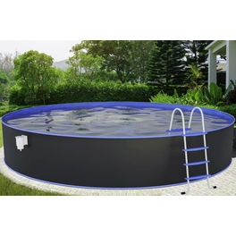 Stahlwand-Pool »Nuovo «, ØxH: 550 x 120 cm, Rund, Weiß