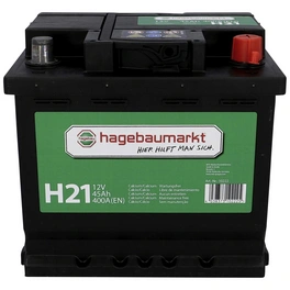 Starterbatterie, 12V/45 Ah 400A KSN H21, mit hagebaumarkt-Logo