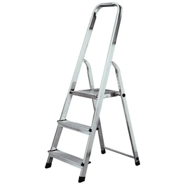Stufen-Stehleiter »CORDA«, 3 Sprossen, Aluminium