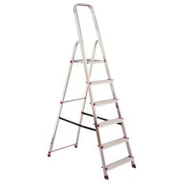 Stufen-Stehleiter »CORDA«, 6 Sprossen, Aluminium