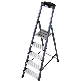Stufen-Stehleiter »MONTO Securo«, 5 Sprossen, Aluminium