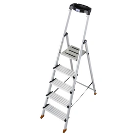Stufen-Stehleiter »MONTO Sepuro«, 5 Sprossen, Aluminium