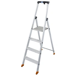 Stufen-Stehleiter »MONTO Solido«, 4 Sprossen, Aluminium