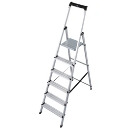 Stufen-Stehleiter »MONTO Solidy«, 6 Sprossen, Aluminium