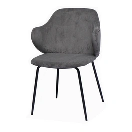 Stuhl, Höhe: 83 cm, grau/schwarz, 2 stk