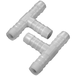 T-Schlauchverbinder, Länge: 8,2 cm, Kunststoff, weiß