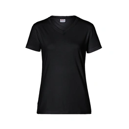 T-Shirt »Damen«, baumwolle, polyester, schwarz