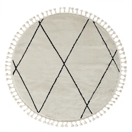 Teppich »Moroccan Fascination«, rund, Polypropylen (PP), weiß