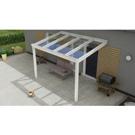 Terrassenüberdachung »Expert«, BxT: 300 x 250 cm, weiß / RAL9016, Glasdach
