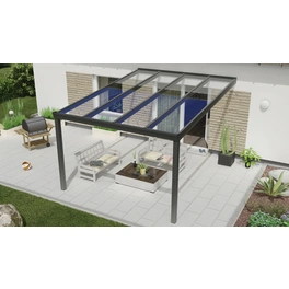 Terrassenüberdachung »Expert«, BxT: 300 x 400 cm, anthrazit / RAL7016, Glasdach