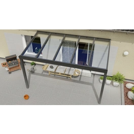 Terrassenüberdachung »Expert«, BxT: 400 x 200 cm, anthrazit / RAL7016, Glasdach