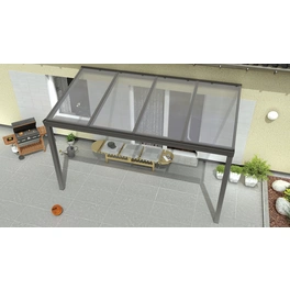 Terrassenüberdachung »Expert«, BxT: 400 x 200 cm, grau / RAL9007