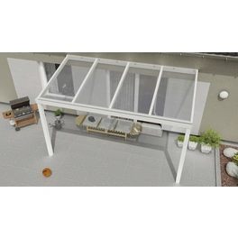 Terrassenüberdachung »Expert«, BxT: 400 x 300 cm, weiß / RAL9016
