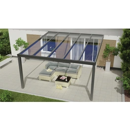 Terrassenüberdachung »Expert«, BxT: 400 x 400 cm, anthrazit / RAL7016, Glasdach