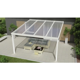 Terrassenüberdachung »Expert«, BxT: 400 x 450 cm, weiß / RAL9016