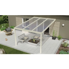 Terrassenüberdachung »Expert«, BxT: 500 x 400 cm, weiß / RAL9016