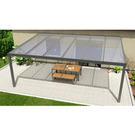 Terrassenüberdachung »Expert«, BxT: 600 x 400 cm, grau / RAL9007