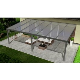 Terrassenüberdachung »Expert«, BxT: 700 x 400 cm, grau / RAL9007