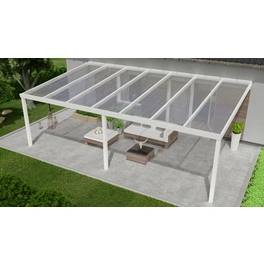 Terrassenüberdachung »Expert«, BxT: 700 x 500 cm, weiß / RAL9016