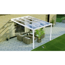 Terrassenüberdachung »Legend«, BxT: 300 x 400 cm, weiß / RAL9016, Glasdach