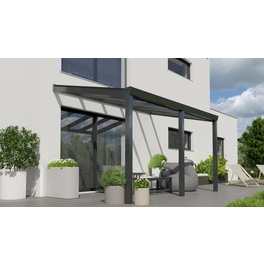 Terrassenüberdachung »Legend«, BxT: 400 x 300 cm, anthrazit / RAL7016, Glasdach