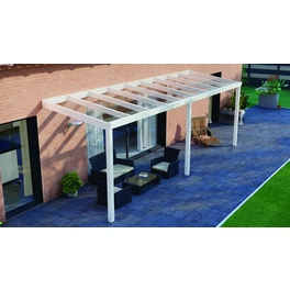 Terrassenüberdachung »Legend«, BxT: 700 x 250 cm, weiß / RAL9016, Glasdach