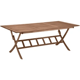 Tisch, BxHxL: 100 x 74 x 200 cm, Tischplatte: Eukalyptusholz