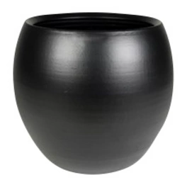 Topf »Cresta«, Breite: 17 cm, schwarz, Keramik