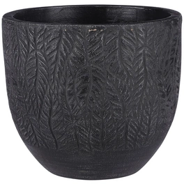 Topf »Mica Country Outdoor Pottery«, Höhe: 21 cm, schwarz, Keramik