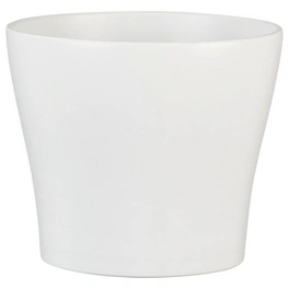 Übertopf, Breite: 11 cm, weiß, Keramik