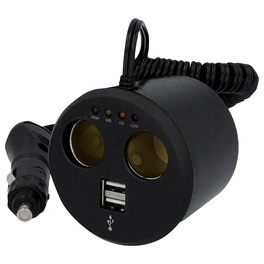 USB-Ladesteckdose, geeignet für Fahrzeuge, Kunststoff, schwarz