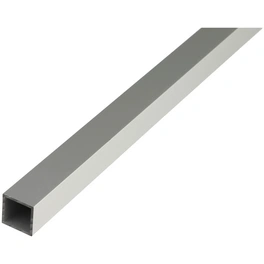 Vierkantrohr, 1000 x 20 x 20 x 1,5 mm, Silber, Aluminium