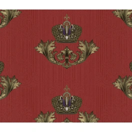 Vliestapete »Glööckler Imperial«, rot/goldfarben, strukturiert
