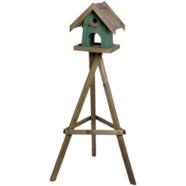 Vogelfutterhaus »Green House«, für Vögel, Kiefernholz, grün/braun