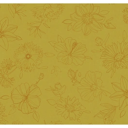 Wachstuchtischdecke, BxL: 110 x 140 cm, Blumen, gelb