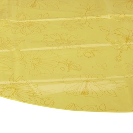 Wachstuchtischdecke »Manhattan«, Ø: 150 cm, Blumen, gelb