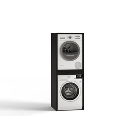 Waschmaschinenschrank »WSTT185-S«, schwarz, Maße: 67 x 185 x 65,4 cm, mit Ausziehplatte