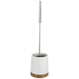 WC-Garnitur »Bamboo«, Keramik/Holz, weiß