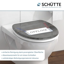 WC-Sitz »Offline«, Duroplast, oval, mit Softclose-Funktion
