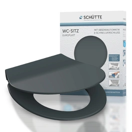 WC-Sitz »Slim Anthrazit«, Duroplast, oval, mit Softclose-Funktion