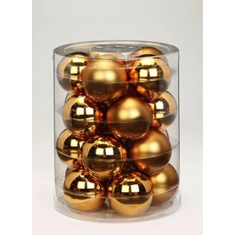 Weihnachtskugel, Ø: 6 cm, goldfarben, 20 Stück