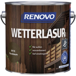 Wetterlasur seidenglänzend, nussbaum RAL 8011