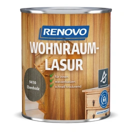 Wohnraumlasur seidenglänzend, ebenholz